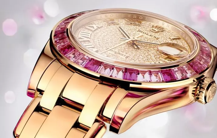 Rolex Watch (105 foto): modele femra, çmim për produkte origjinale, me cilësi të lartë mekanike 3547_30