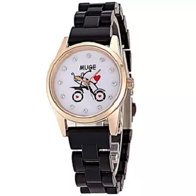 Women's clock with a ceramic bracelet (73 photos): ceramic white and black wrist models, how to shorten them and clean, reviews 3552_27