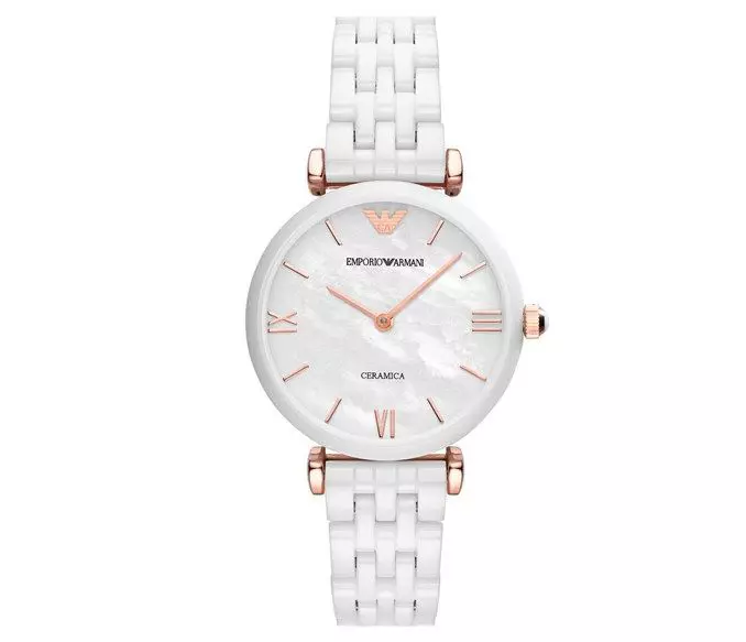 Women's clock with a ceramic bracelet (73 photos): ceramic white and black wrist models, how to shorten them and clean, reviews 3552_46