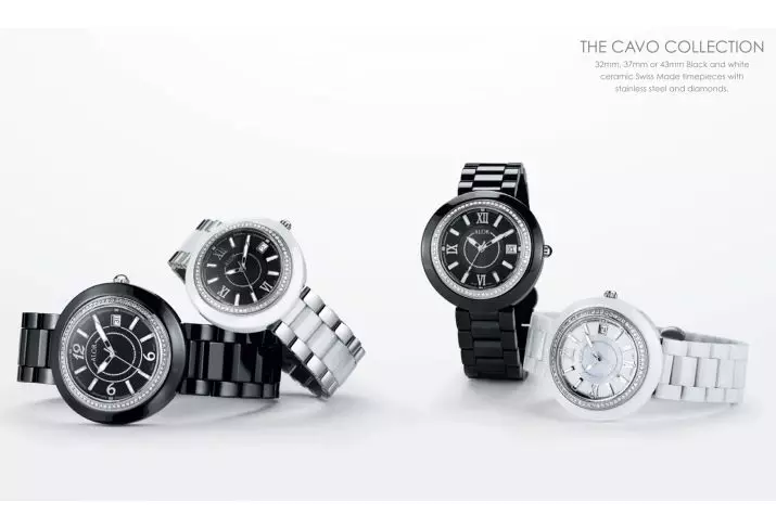 Relógio das mulheres com uma pulseira de cerâmica (73 fotos): modelos de pulso branco e preto cerâmico, como encurtá-los e limpar, comentários 3552_7