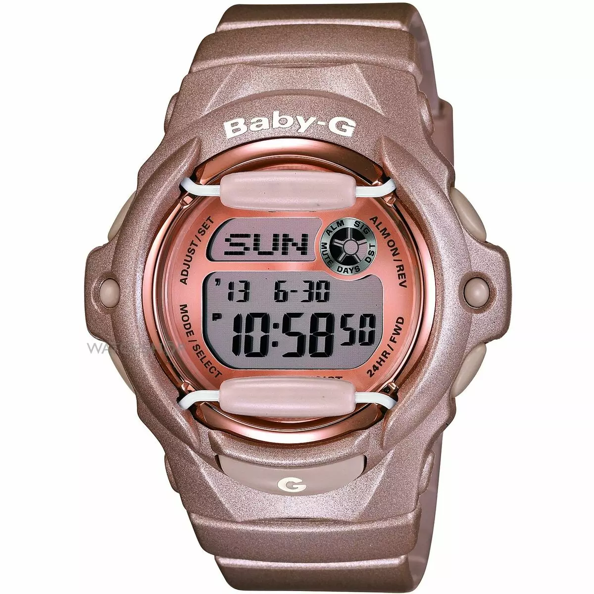 အမျိုးသမီးလက်ပတ်နာရီများ Casio (107 ပုံ) - G-Shock, Promprice, strap, strap, smart and electronic မော်ဒယ်များ, လက်ကောက်ကိုတိုစေခြင်း 3554_44