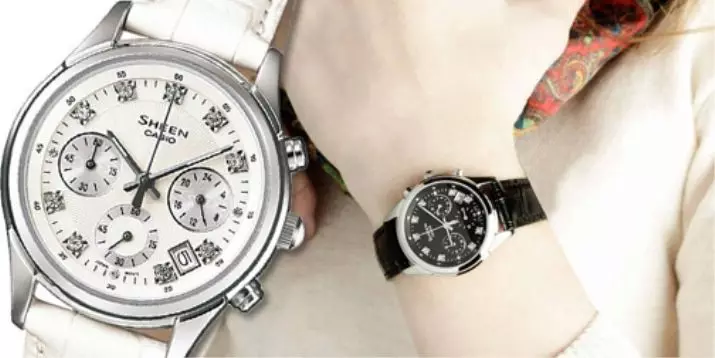 Wristwatches Casio Fanm (107 foto): G-chòk, edifis ak protrek, braslè, entelijan ak modèl elektwonik, ki jan yo diminye braslè 3554_54