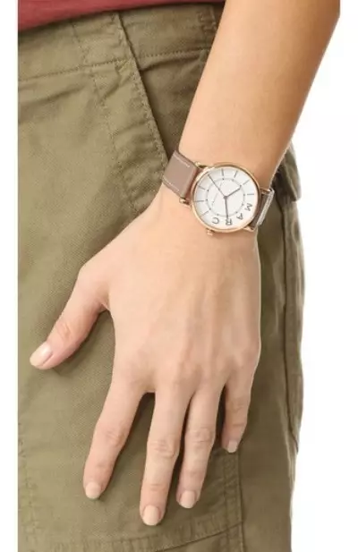Wristwatch popruhy (71 fotografií): kožené a nylonové ženy modely, čo je lepšie vybrať si, silikónový a iný druh 3555_55