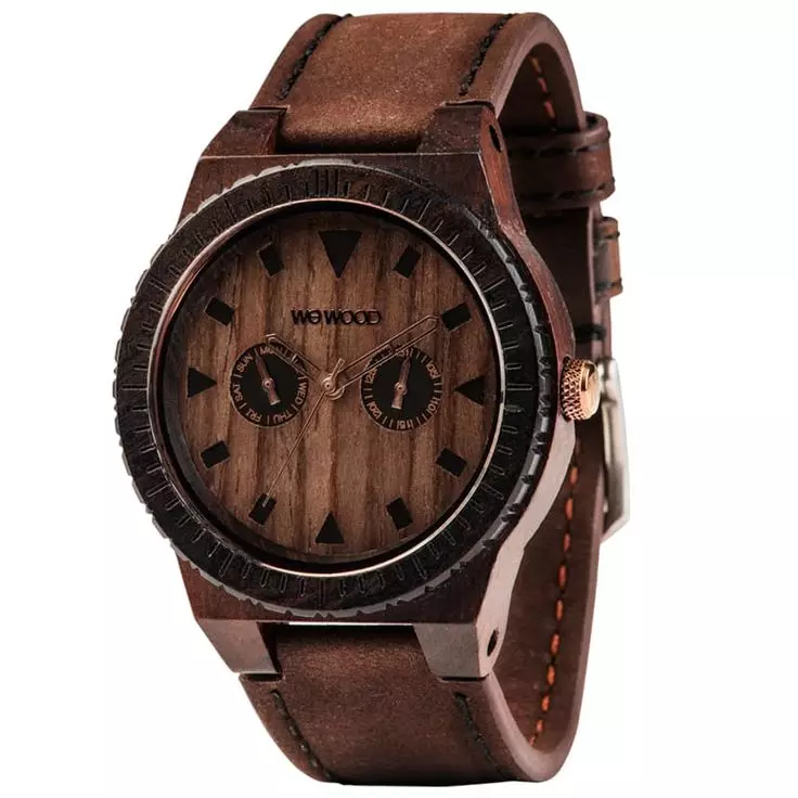 Wooden Watch Watch (50 fotoj): inaj modeloj kun ligna kazo de Wewood kaj Bobo-birdo, recenzoj 3557_12