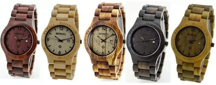 Wooden Watch Watch (50 fotoj): inaj modeloj kun ligna kazo de Wewood kaj Bobo-birdo, recenzoj 3557_3