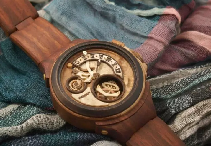 Wooden Watch Watch (50 fotoj): inaj modeloj kun ligna kazo de Wewood kaj Bobo-birdo, recenzoj 3557_50