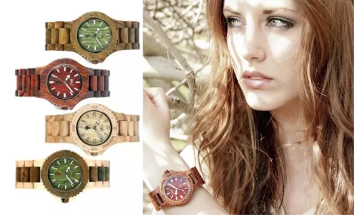 Wooden Watch Watch (50 fotoj): inaj modeloj kun ligna kazo de Wewood kaj Bobo-birdo, recenzoj 3557_9