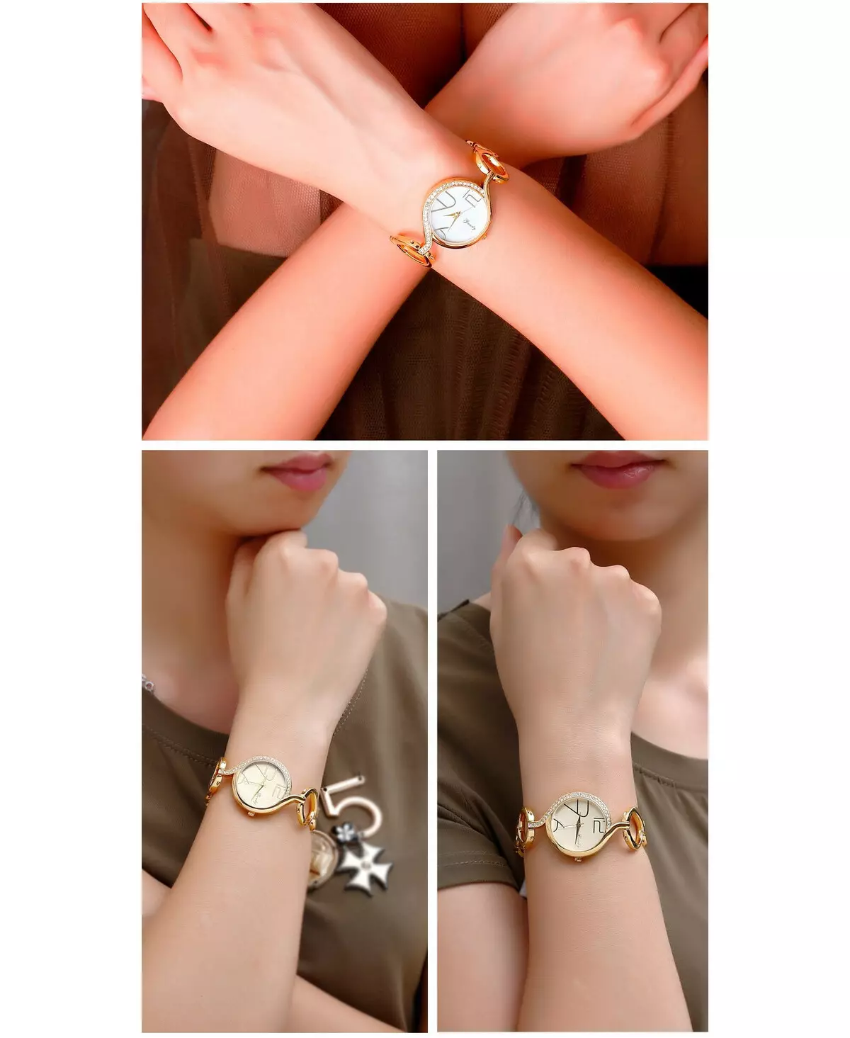 ساعت طلایی با دستبند طلا (77 عکس): الگوهای طلای زنان 3559_50
