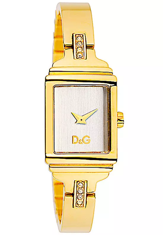 นาฬิกาสีทองพร้อมสร้อยข้อมือทองคำ (77 รูป): รูปแบบทองคำของผู้หญิง 3559_57
