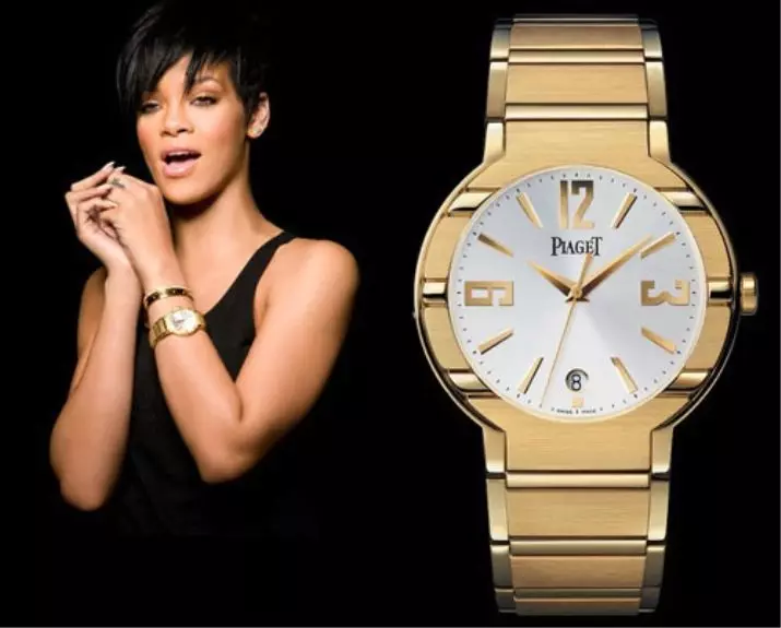 นาฬิกาสีทองพร้อมสร้อยข้อมือทองคำ (77 รูป): รูปแบบทองคำของผู้หญิง 3559_66