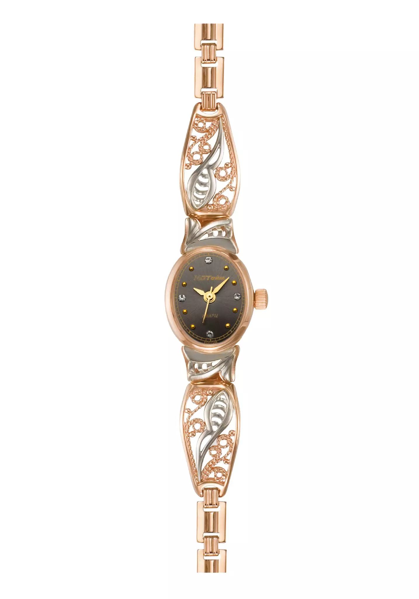 Златен часовник со златна нараквица (77 фотографии): Женски златни обрасци 3559_69