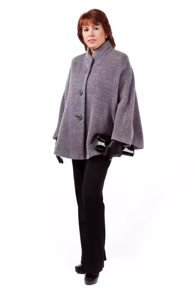 Sieviete Manto (57 fotogrāfijas): stilīgs kapuci apvalks 356_4