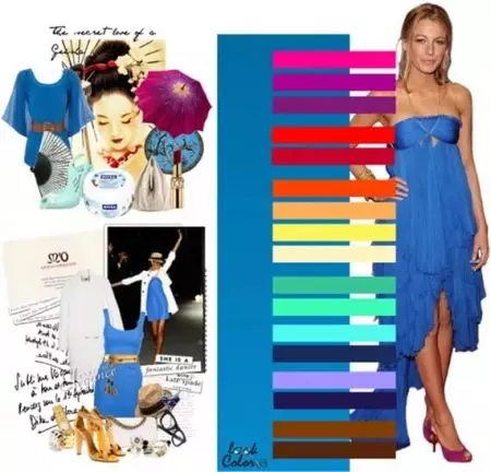 การรวมกันของสีน้ำเงินในเสื้อผ้า (127 รูป): สิ่งที่จะรวมสีน้ำเงินเข้มตัวเลือกสำหรับแจ๊กเก็ตซึ่งหมายถึงสี 3599_84
