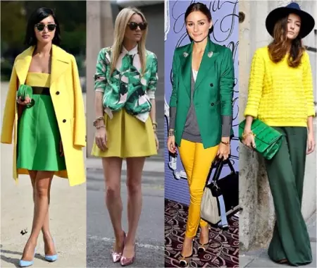 Комбинација на зелена во облека (103 фотографии): Што да се комбинираат темни и светли зелени нијанси на кои одат, нивното значење во облеката 3602_69