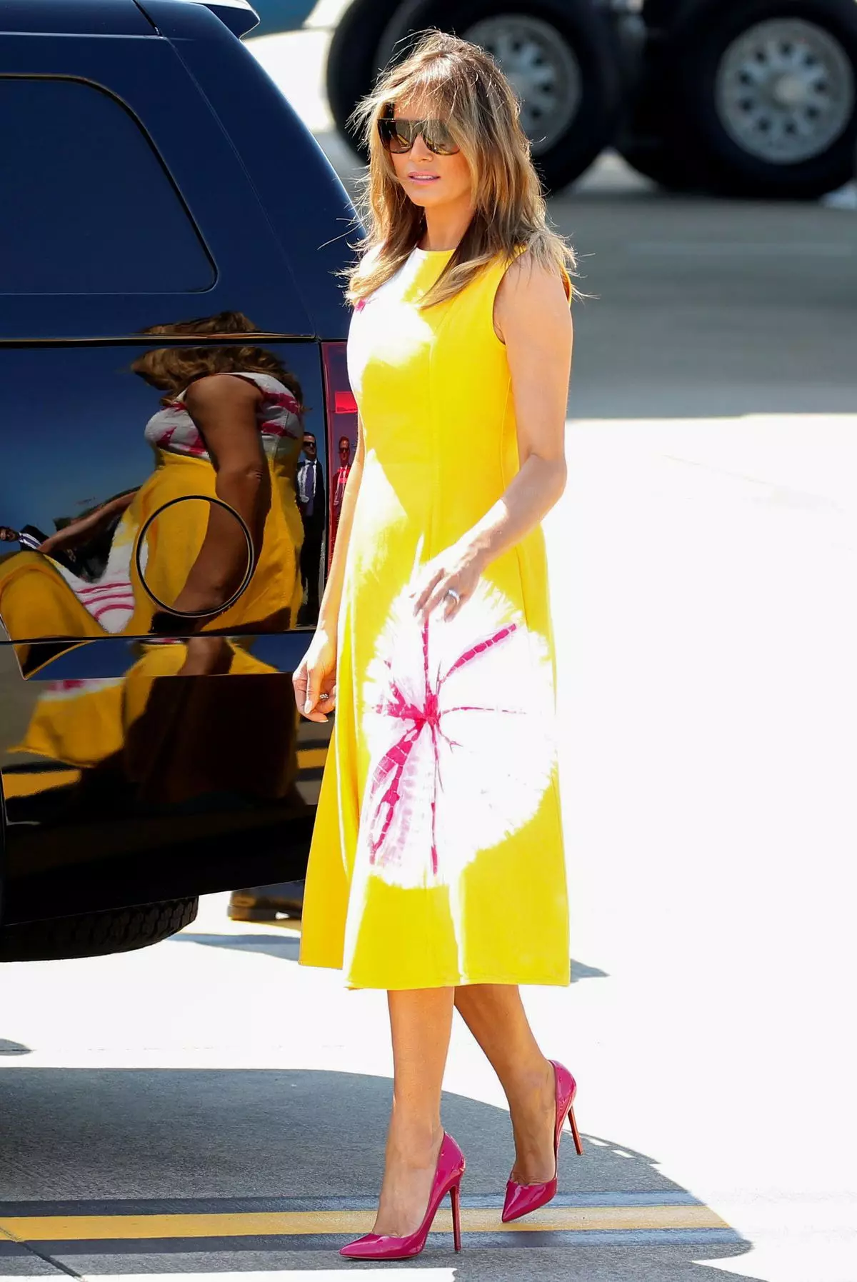 Melania Style Trump (50 Foto): Pakaian Wanita Pertama AS, Gambar dan Pakaian Terbaik 3613_3