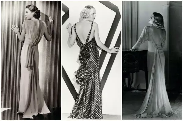 Stil 30-tih godina (61 slike): Zenska garderoba od 30-tih godina, haljine i elegantne kapute, šminke i frizure. Prekrasan ženski slike 3618_18