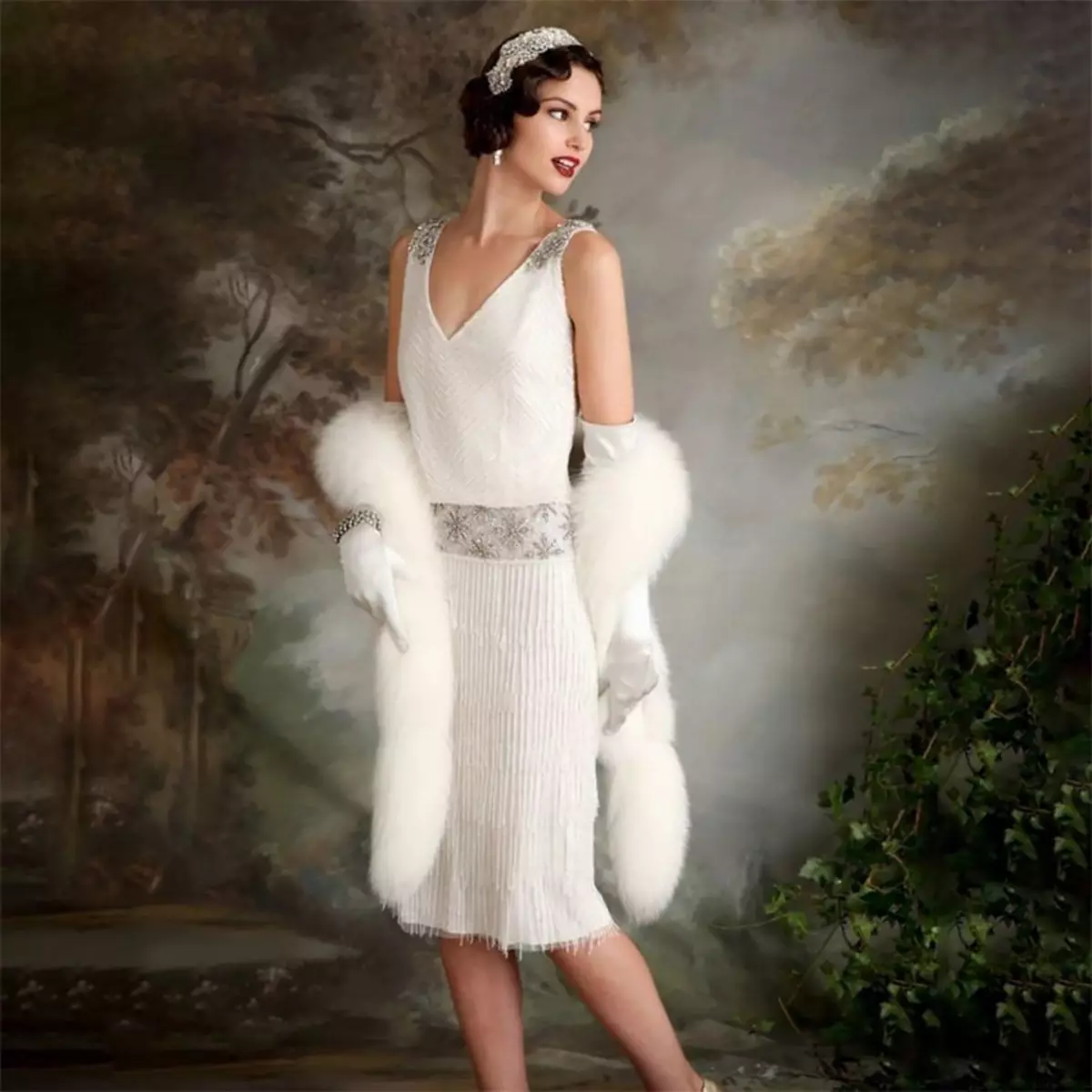Style 30s (61 photos): Vêtements pour femmes des années 30, robes et manteaux élégants, maquillage et coiffures. Belles images féminines 3618_19
