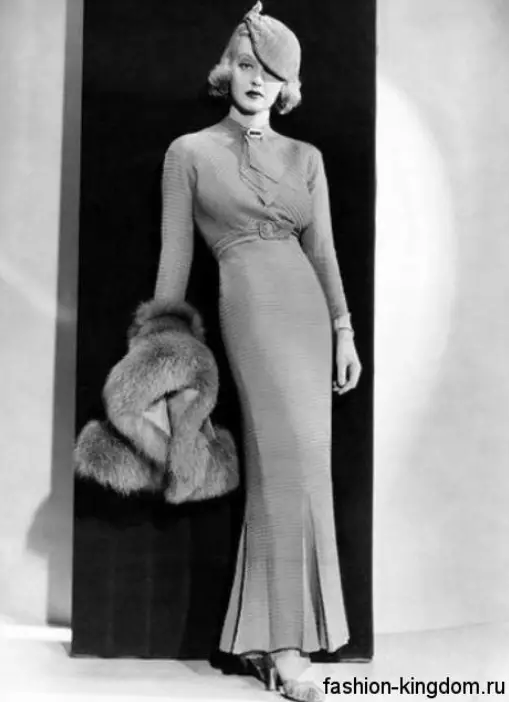 Style 30s (61 photos): Vêtements pour femmes des années 30, robes et manteaux élégants, maquillage et coiffures. Belles images féminines 3618_37