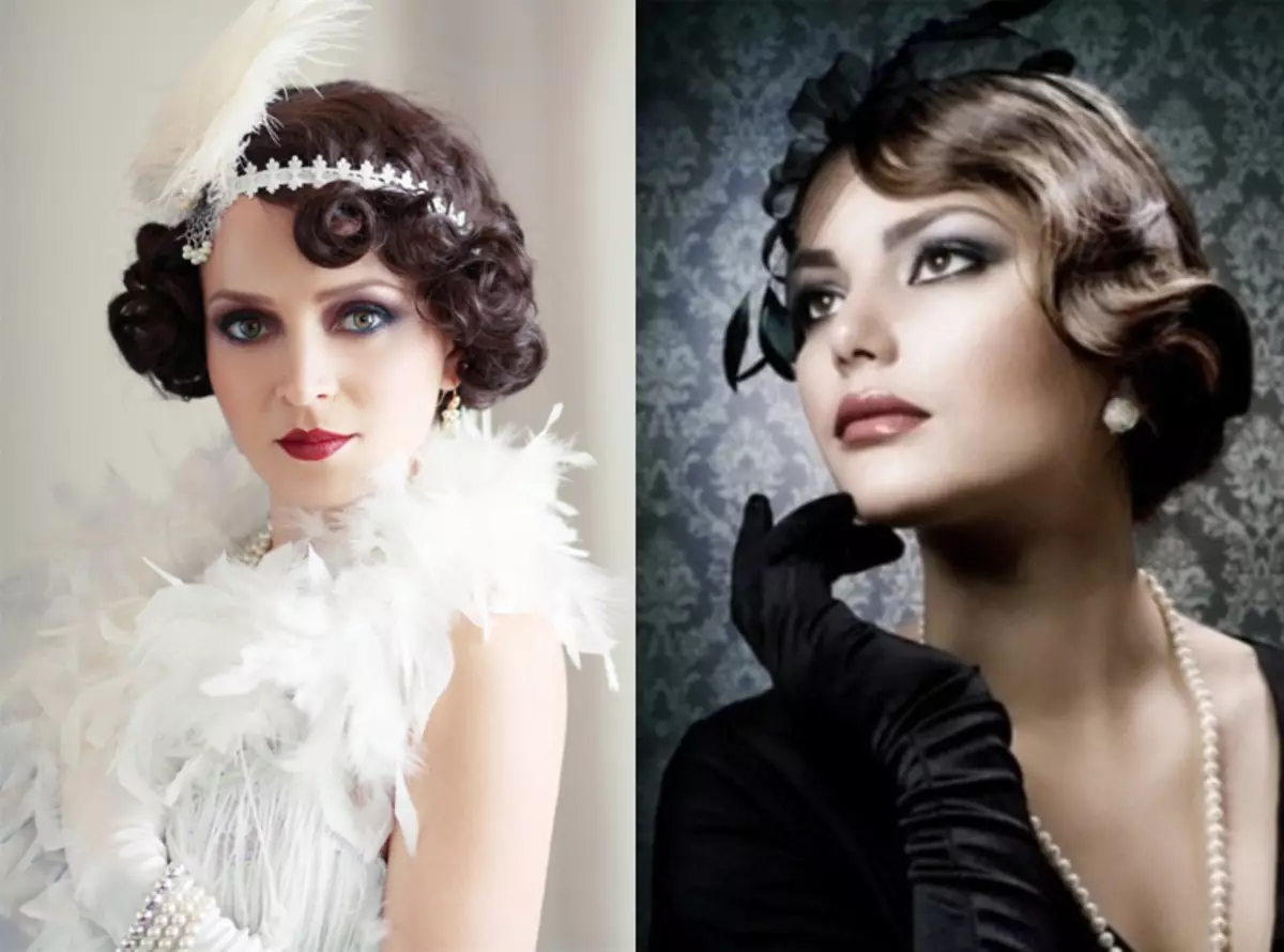 Style 30s (61 photos): Vêtements pour femmes des années 30, robes et manteaux élégants, maquillage et coiffures. Belles images féminines 3618_56