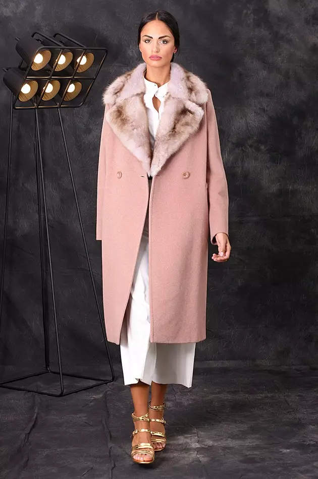 Пальто з соболем (33 фото): жіноче пальто з соболиним коміром 361_28