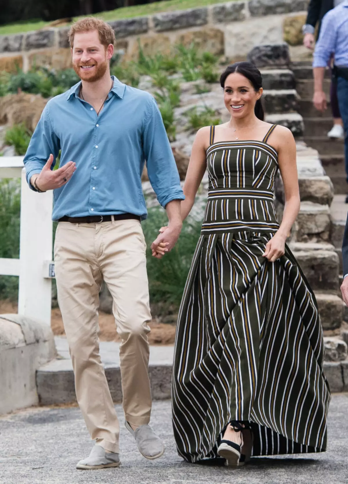 Style Megan Markle (67 photos): Streetwear Style Icônes et robe de mariée. Les plus belles images de la vie de la vie 3631_60