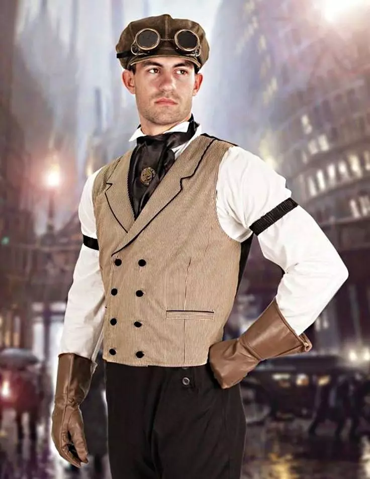 Steampunk Style Clothing (80 Ritratti): Ilbiesi tal-irġiel, ilbiesi tan-nisa, ċinturini u aċċessorji oħra għall-ħajja ta 'kuljum 3639_24