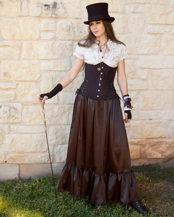 Steampunk 스타일 의류 (80 사진) : 남성용 정장, 여성용 드레스, 벨트 및 일상 생활 용 기타 액세서리 3639_31