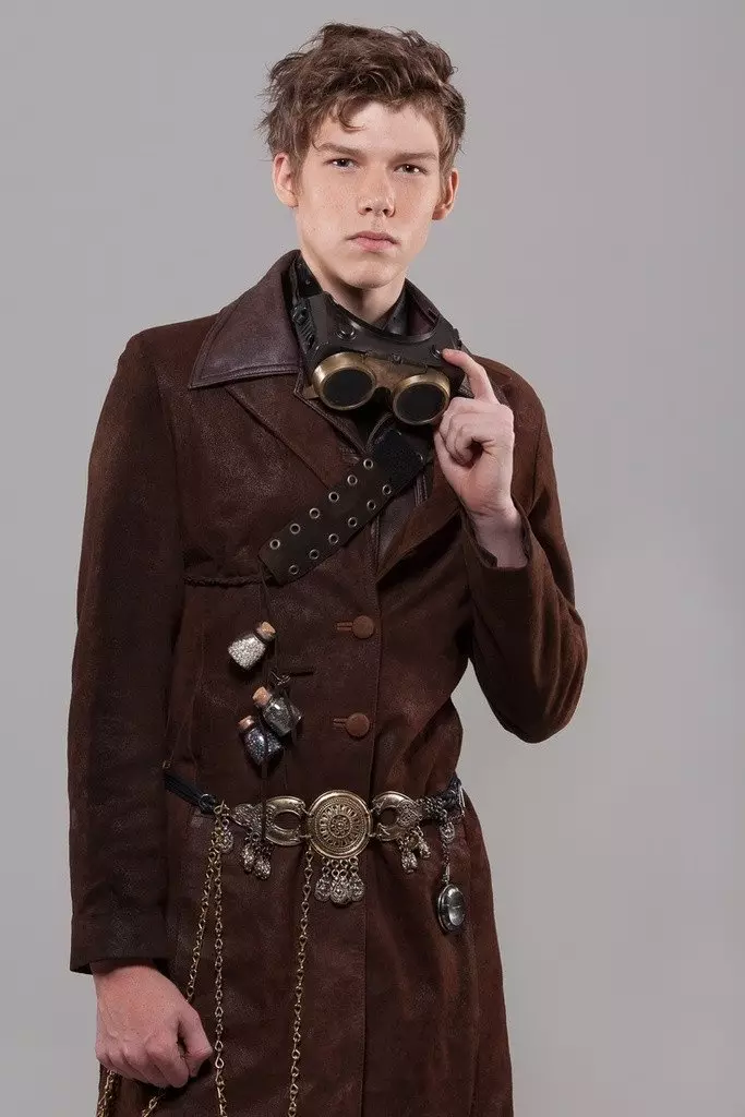 Steampunk Style хувцас (80 зураг): Эрэгтэй костюм, эмэгтэйчүүдийн хувцас, бүслэлт, бүс, бусад хэрэгслүүд 3639_32