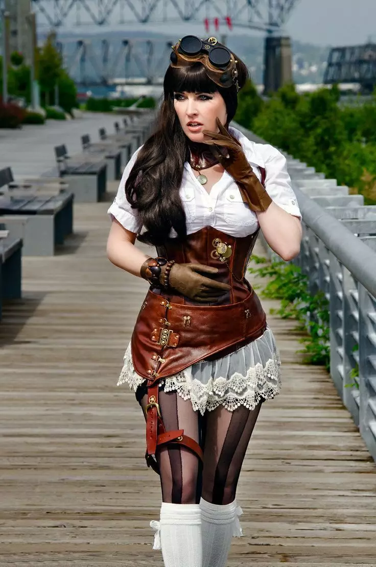 vêtements de style Steampunk (80 photos): costumes pour hommes, robes de femmes, ceintures et autres accessoires pour la vie de tous les jours 3639_44