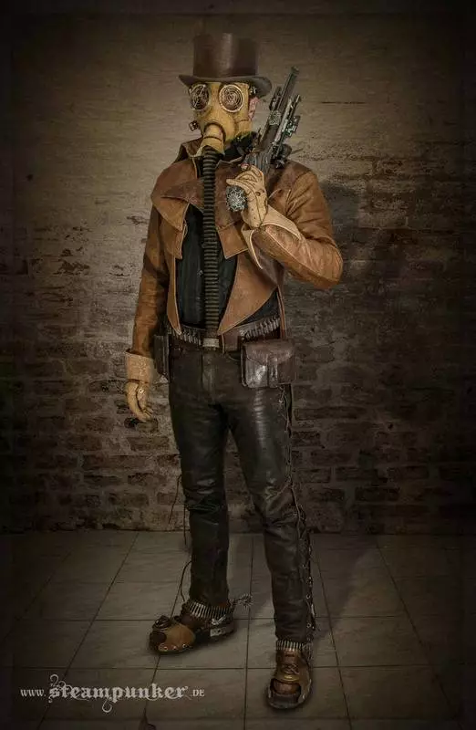 Steampunk Style Clothing (80 Ritratti): Ilbiesi tal-irġiel, ilbiesi tan-nisa, ċinturini u aċċessorji oħra għall-ħajja ta 'kuljum 3639_53