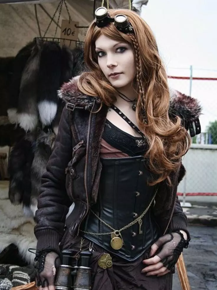 Steampunk Style Clothing (80 Bilder): Menns dragter, Dameklær, Belter og annet tilbehør til hverdagen 3639_62