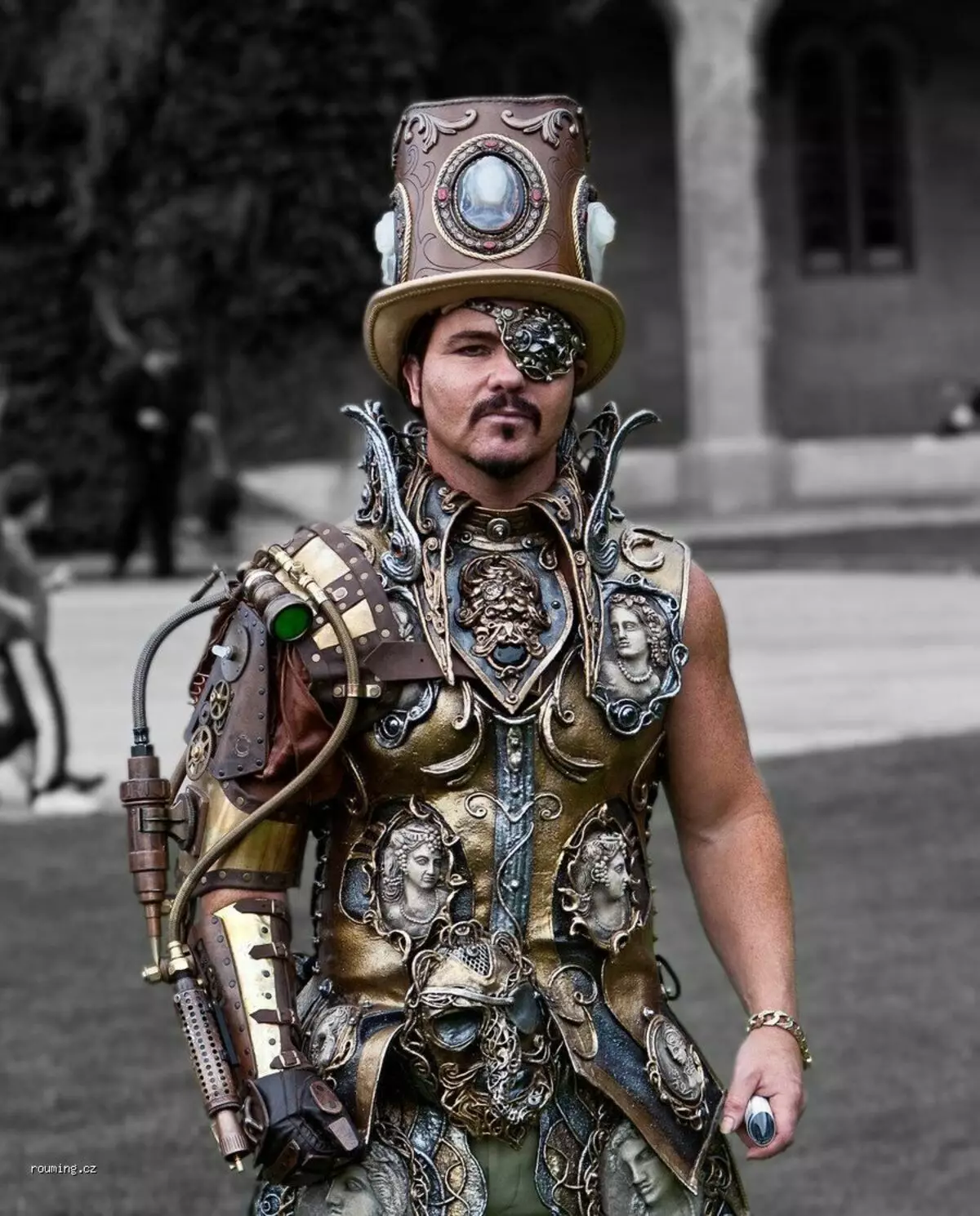 نمط الملابس Steampunk (80 صور): بدلات للرجال والفساتين النسائية، والأحزمة وغيرها من الملحقات للحياة اليومية 3639_9