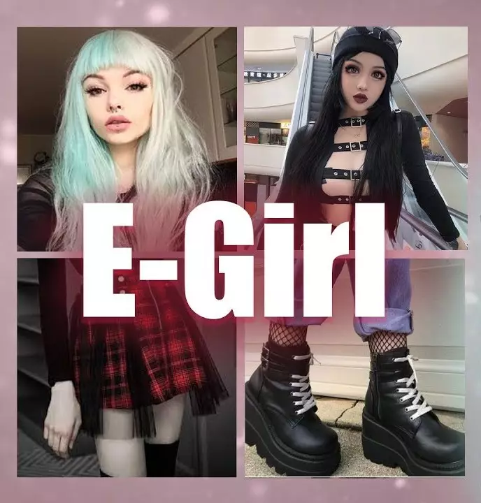 Îmbrăcăminte în stil E-Gerl (49 fotografii): Cum se îmbracă e-Girl la școală? Lista elementelor de haine de bază, exemple de imagine elegante 3644_15