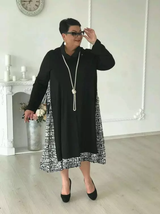 Bocho tyyli naisia ​​50-vuotiaiden jälkeen (80 valokuvaa): tikkuja täynnä ja ohut naiset, kesän takit ja muut vaatteet BOHO-Chicin tyyliin 3659_19