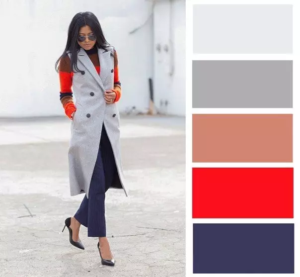 कपड़ों में रंग ब्लॉक (55 फोटो): स्वेटर, बैग, कोट और अन्य चीजों के उदाहरण पर रंग ब्लॉकिंग और रंग ब्लॉक की शैली के बारे में सब कुछ प्राप्त करना 3661_32