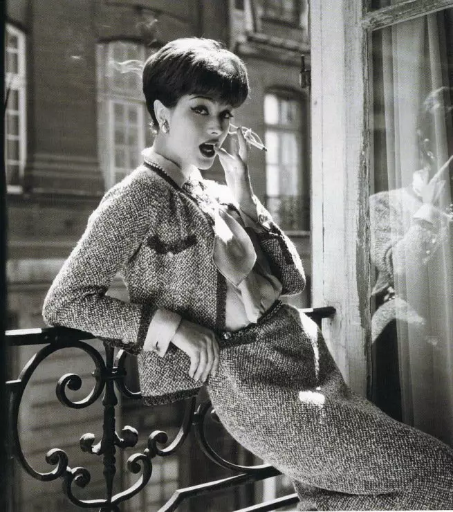 Coco Chanel Style v foto oblekah (82 fotografij): Značilnosti in značilnosti 3677_8