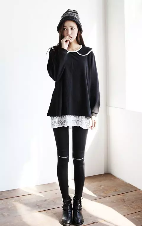 लड़कियों के लिए कोरियाई शैली के कपड़े (45 फोटो): विशेषताएं 3695_42