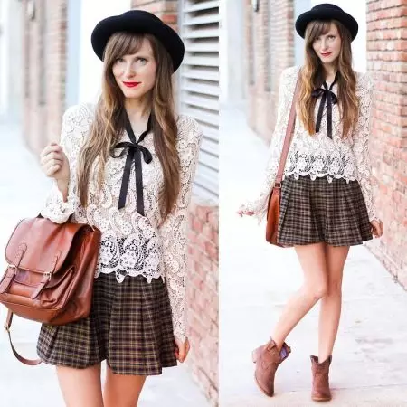 Tipper Style (79 fotografij): Možnosti oblačil za dekleta v slogu izobraževanja Stoker Glamour 3698_28