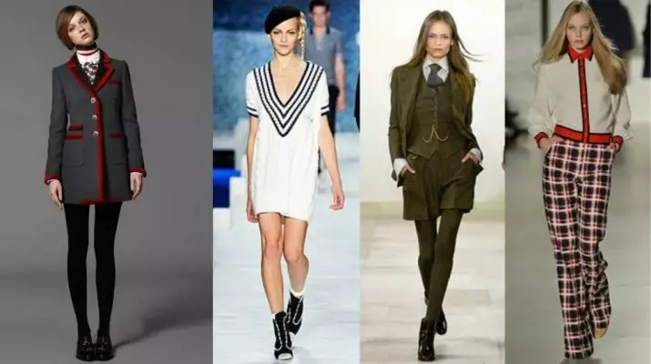 Тип-стил (79 фотографии): Опции за облека за девојки во стилот на образованието Стокер Гламур 3698_65