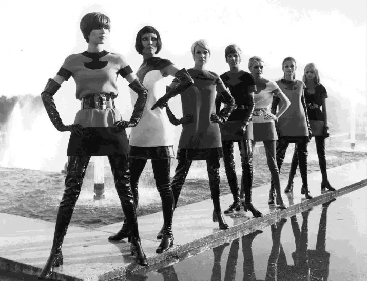 Mada: 60s (58 nuotraukos): moterų drabužių stilius, 60-ųjų, įspūdingų moterų vaizdai, kaip apsirengti tos eros mados 3706_55