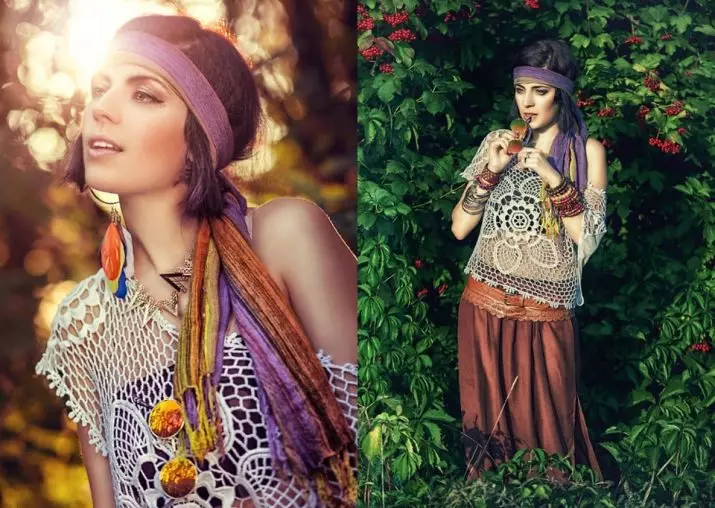 Hippie stil u odjeći (87 fotografija): Značajke odjeće i dekoracija, kako stvoriti svoj stil za djevojčice 3717_10