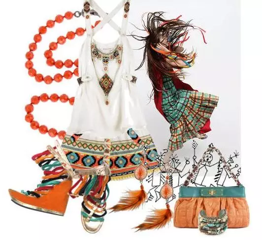 Hippie styl v oděvu (87 fotek): Úvody oblečení a dekorace, jak vytvořit svůj styl dívkám 3717_39