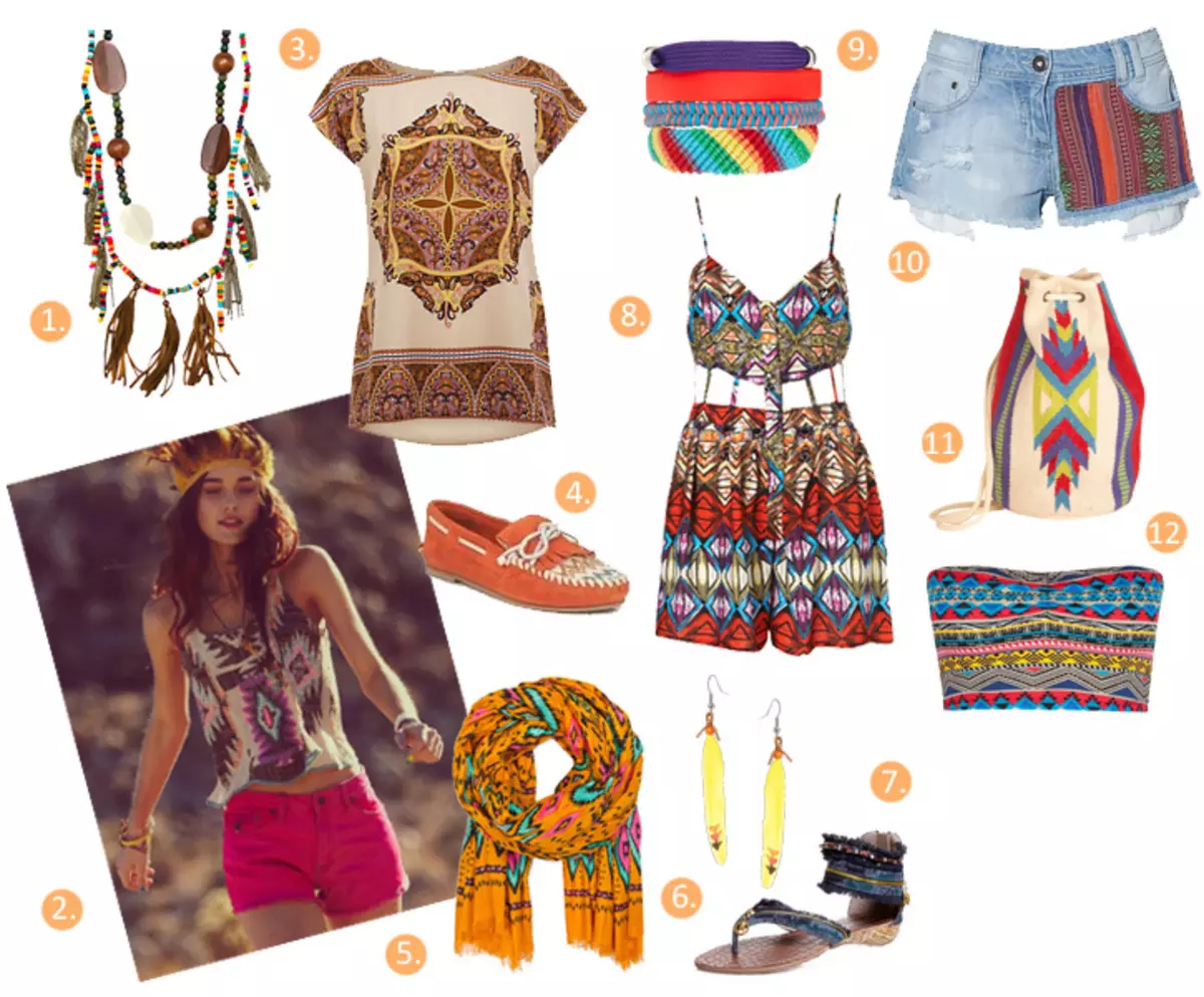 Hippie stil i klær (87 bilder): Funksjoner av klær og dekorasjoner, hvordan lage din stil til jenter 3717_40