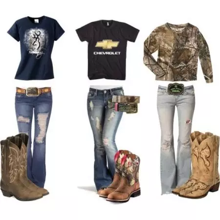 Cowboy stilius (58 nuotraukos): kokie drabužiai yra tinkami moterims, kaip sukurti drabužių spintą 3719_37