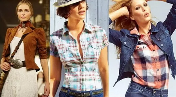 Kovboju stils (58 fotogrāfijas): kādas drēbes ir piemērotas sievietēm, kā izveidot garderobi 3719_40