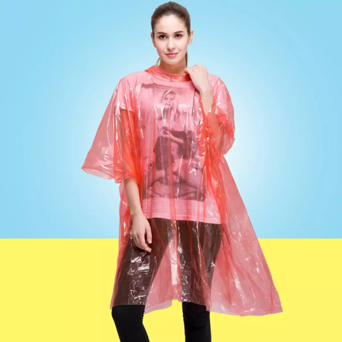 Poncho Poncho (28 mga larawan): Membrane Tourist Raincoat of Popular Brand Tatonka, Membrane WPL 372_15