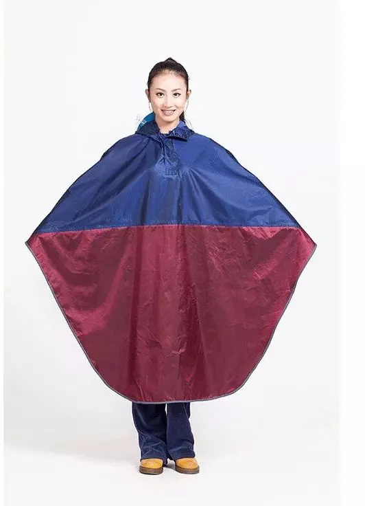 Poncho Poncho (28 mga larawan): Membrane Tourist Raincoat of Popular Brand Tatonka, Membrane WPL 372_16