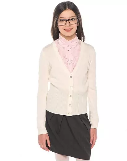 Pametno (55 fotografij): šolska uniforma in oblačila, obleka in jopič za dekleta, plašč in bluze, pregledi 3760_30