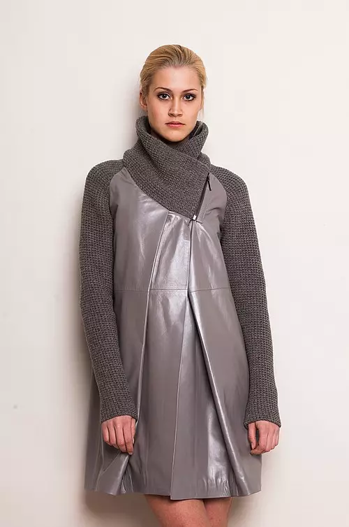 Combined Coat (45 Photos): Women's Models of 2 Fabrics and With A Cloak 376_31