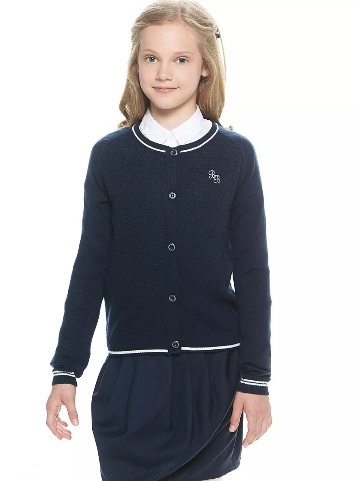 Blue Seven (36 photos): children's clothing, skirt and bemuda, school uniform and jeans, dress and jacket from fashionable brand, reviews 3782_25